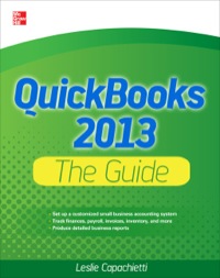 Cover image: QuickBooks 2013 The Guide 1st edition 9780071809344