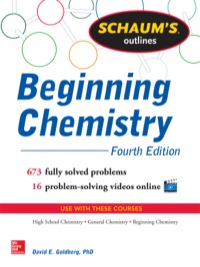 Cover image: Schaum's Outline of Beginning Chemistry 4th edition 9780071811347