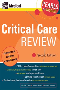 Imagen de portada: Critical Care Review: Pearls of Wisdom, Second Edition 2nd edition 9780071464246