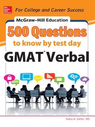 Imagen de portada: McGraw-Hill Education 500 GMAT Verbal Questions to Know by Test Day 1st edition 9780071812160