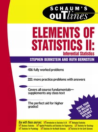 Cover image: Schaum's Outline of Elements of Statistics II: Inferential Statistics 1st edition 9780071346375