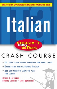 Cover image: Schaum's Easy Outline of Italian 1st edition 9780071422444