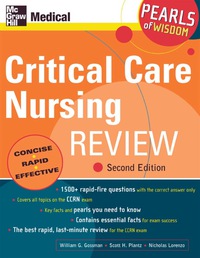 Imagen de portada: Critical Care Nursing Review: Pearls of Wisdom, Second Edition 2nd edition 9780071464239
