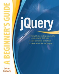 Cover image: jQuery: A Beginner's Guide 1st edition 9780071817912