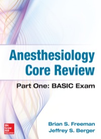 Cover image: Anesthesiology Core Review 1st edition 9780071821377