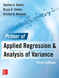 Cover image: Primer  of Applied Regression & Analysis of Variance 3E 3rd edition 9780071824118