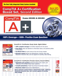 Imagen de portada: CompTIA A+ Certification Boxed Set, Second Edition (Exams 220-801 & 220-802) 2nd edition 9780071822633