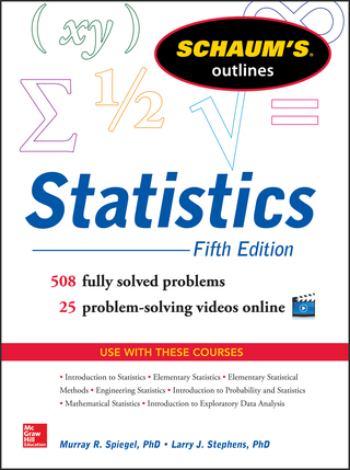 Cover image: Schaum's Outline of Statistics, 5th Edition 5th edition 9780071822527