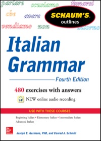 Cover image: Schaum's Outline of Italian Grammar 4th edition 9780071823609