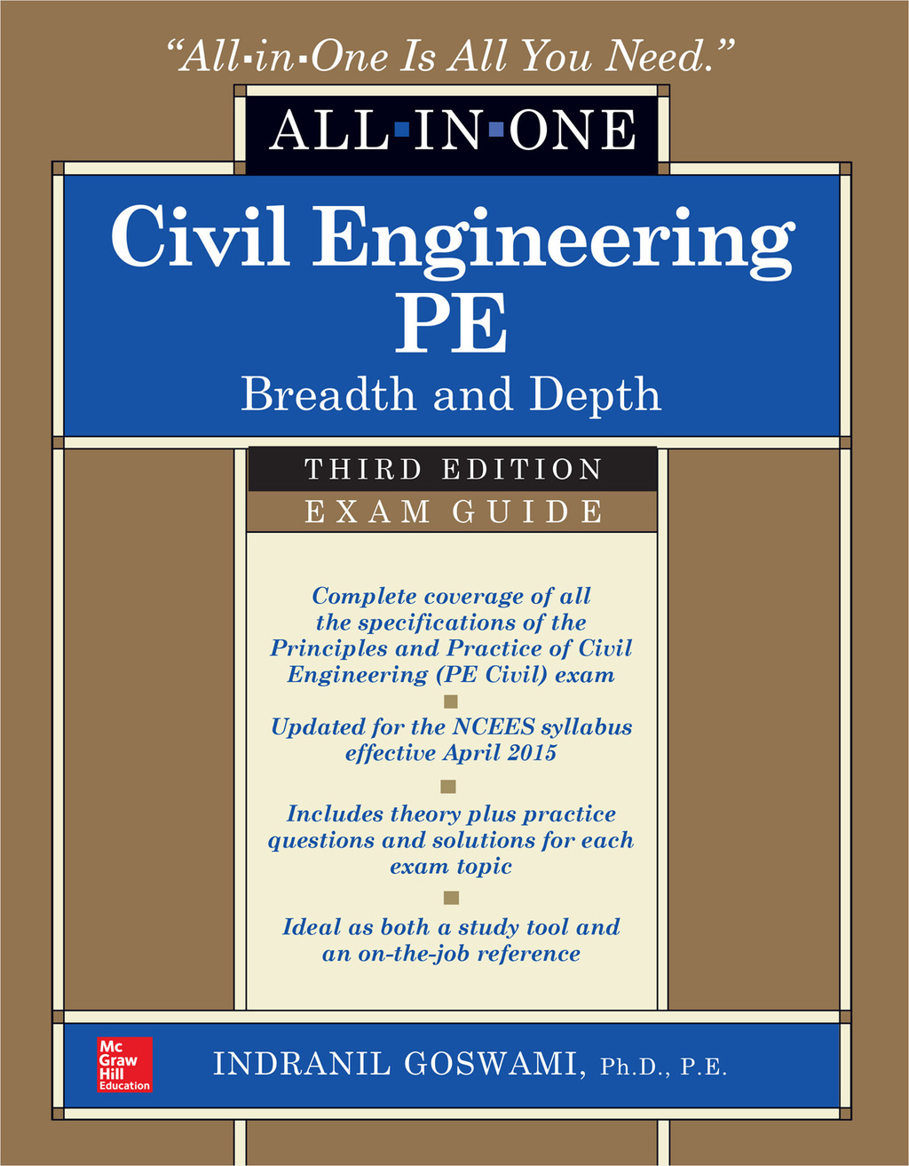 Civil Engineering All-In-One PE Exam Guide: Breadth and Depth, Third Edition 3rd Edition