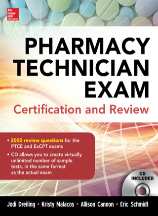 Cover image: Pharmacy Technician Exam Certification and Review 1st edition 9780071826891