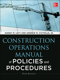 Imagen de portada: Construction Operations Manual of Policies and Procedures 5th edition 9780071826945