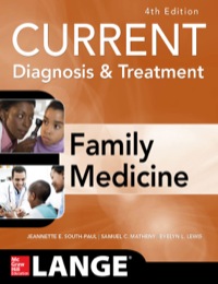 Cover image: CURRENT Diagnosis & Treatment in Family Medicine 4th edition 9780071827454