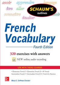 Cover image: Schaum's Outline of French Vocabulary 4th edition 9780071828383