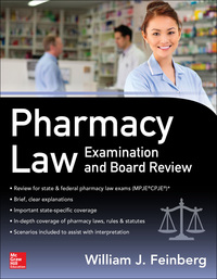 Cover image: Pharmacy Law Examination and Board Review 1st edition 9780071747516