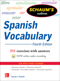 Cover image: Schaum's Outline of Spanish Vocabulary 4E EBOOK 4th edition 9780071830294