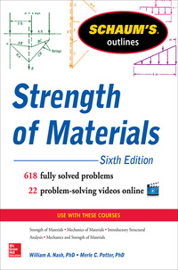 Imagen de portada: Schaum’s Outline of Strength of Materials, 6ed 6th edition 9780071830805
