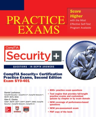 Cover image: CompTIA Security+ Certification Practice Exams, Second Edition (Exam SY0-401) 2nd edition 9780071833448