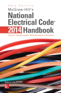 Cover image: McGraw-Hill's National Electrical Code 2014 Handbook 28th edition 9780071834780