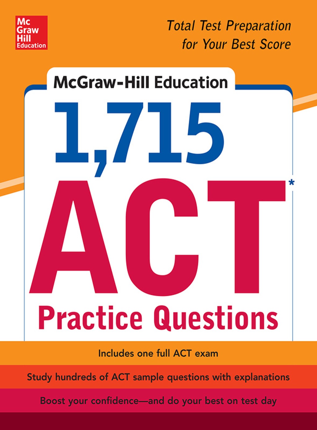 McGraw-Hill Education 1,715 ACT Practice Questions 1st Edition