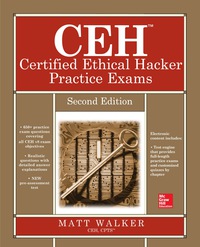 表紙画像: CEH Certified Ethical Hacker Practice Exams, Second Edition 2nd edition 9780071838733
