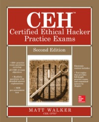 Cover image: CEH Certified Ethical Hacker Practice Exams 2nd edition 9780071838733