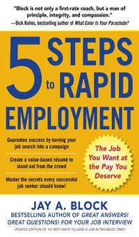 Imagen de portada: 5 Steps to Rapid Employment: The Job You Want at the Pay You Deserve 1st edition 9780071839303