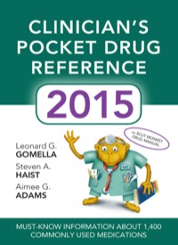 Cover image: Clinicians Pocket Drug Reference 2015 6th edition 9780071840002