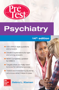 Imagen de portada: Psychiatry PreTest Self-Assessment And Review, 14th Edition 14th edition 9780071840484