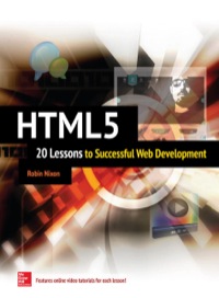 Cover image: HTML5: 20 Lessons to Successful Web Development 1st edition 9780071841559
