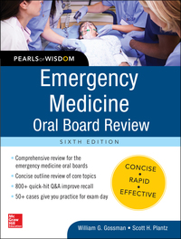 Cover image: Emergency Medicine Oral Board Review: Pearls of Wisdom, Sixth Edition 6th edition 9780071843621