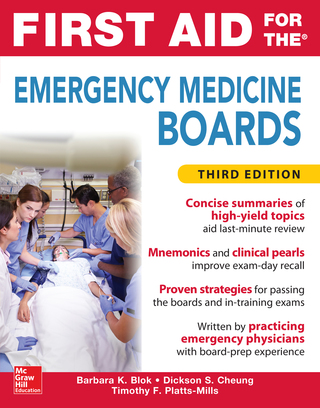Cover image: First Aid for the Emergency Medicine Boards Third Edition 3rd edition 9780071849135