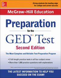 صورة الغلاف: McGraw-Hill Education Preparation for the GED Test 2nd Edition 2nd edition 9780071847209