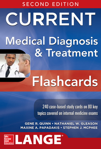 Imagen de portada: CURRENT Medical Diagnosis and Treatment Flashcards, 2E 2nd edition 9780071848022