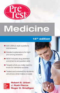 Imagen de portada: Medicine PreTest Self-Assessment and Review, Fourteenth Edition 14th edition 9780071850056
