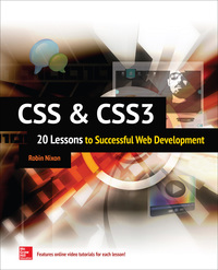 Imagen de portada: CSS & CSS3: 20 Lessons to Successful Web Development 1st edition 9780071849968