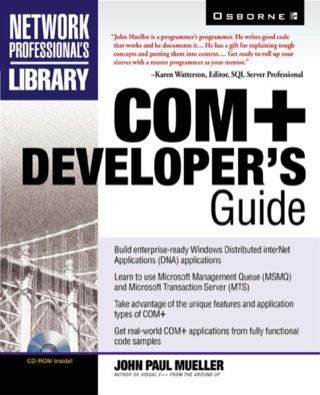 Cover image: COM+ Developer’s Guide 1st edition 9780072120868