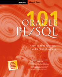 Cover image: ORACLE PL/SQL 101 1st edition 9780072126068