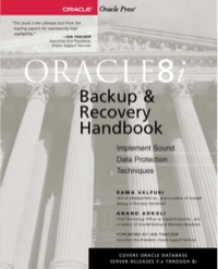 Cover image: Oracle8i Backup & Recovery 1st edition 9780072127171