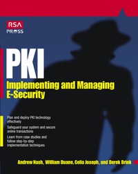 Imagen de portada: PKI: Implementing & Managing E-Security 1st edition 9780072131239