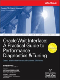 Cover image: Oracle Wait Interface: A Practical Guide to Performance Diagnostics & Tuning 1st edition 9780072227291