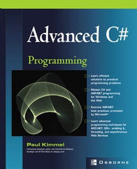 Cover image: Advanced C# Programming 1st edition 9780072224177
