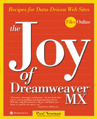 Cover image: The Joy of Dreamweaver MX: Recipes for Data-Driven Web Sites 1st edition 9780072224641