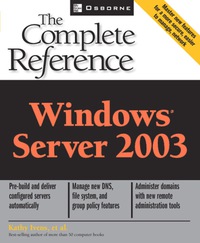 Imagen de portada: Windows Server 2003: The Complete Reference 1st edition 9780072194845