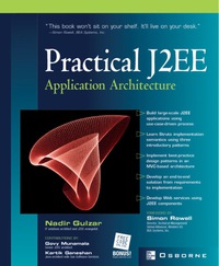 Imagen de portada: Practical J2EE Application Architecture 1st edition 9780072227116