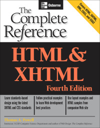 Cover image: HTML & XHTML 4th edition 9780072229424