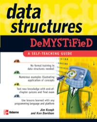 Cover image: Data Structures Demystified 1st edition 9780072253597