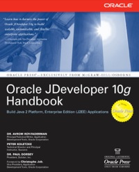 Cover image: Oracle JDeveloper 10g Handbook 1st edition 9780072255836