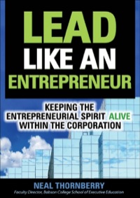 Cover image: Lead Like an Entrepreneur 1st edition 9780072262353