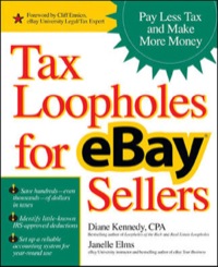 Cover image: Tax Loopholes for eBay Sellers 1st edition 9780072262421
